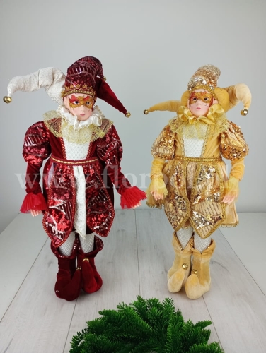 figurka - wenecka postać 1szt miodowy (243840)