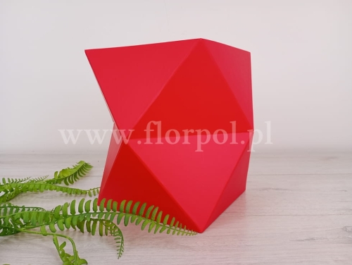 diament - flower box 1szt czerwony (W2570/1)