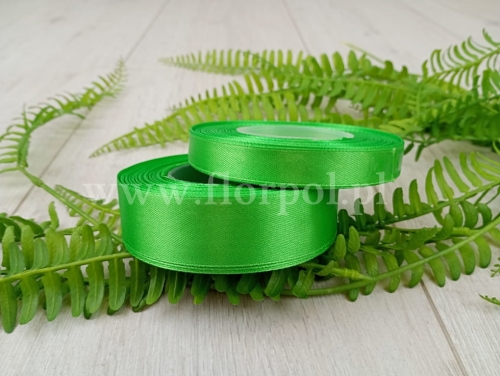 wstążka atłasowa gładka 1szt   38 mm #084W zielony