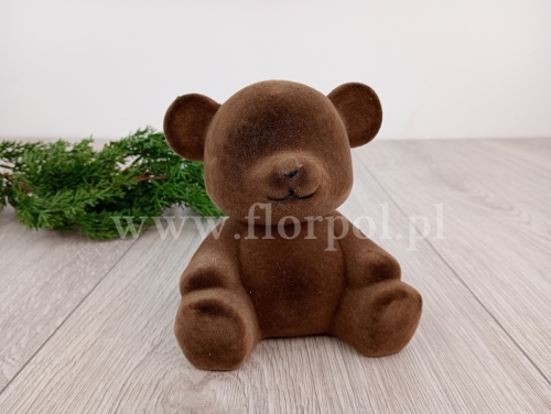welurowy  miś 1szt brązowy (BNPK-3-04639-25)