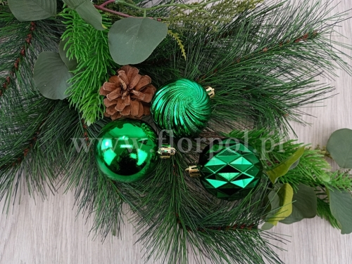 bombki świąteczne 12szt green (AR3/038AM12)
