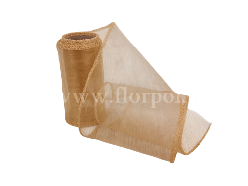  Organza 12CM X 9Y GOLD 1szt