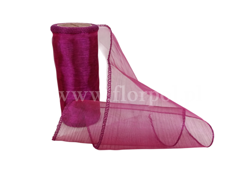 Organza 12CM X 9Y  PLUM/śliwka 1szt
