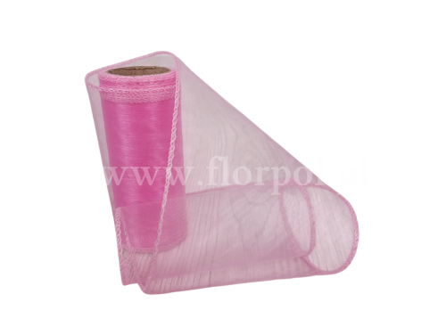 Organza 12CM X 9Y  PINK 1szt