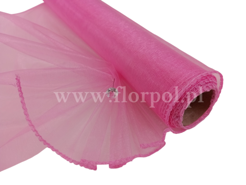 Organza 40CM X 9Y Dark Pink/róż 1szt
