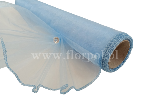 Organza 40CM X 9Y ORCHID HUSH/jasno-niebieski1szt