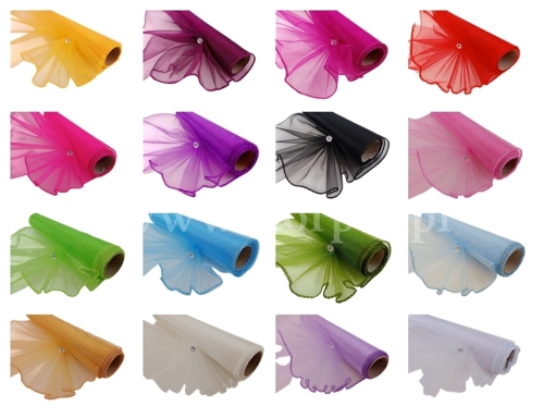 Organza 40CM X 9Y MIX 10szt