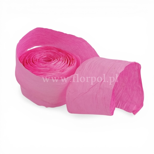 wstążka papierowa 1szt  pastelowy róż 