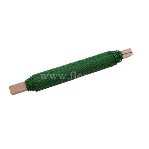 Drut florystyczny 0,7mm na patyku 100g 1szt zielony 