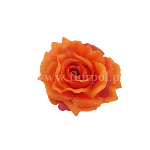 Róża wyrobowa otwarta Sonia 12szt #ORAZ347 ORANGE/BROWN