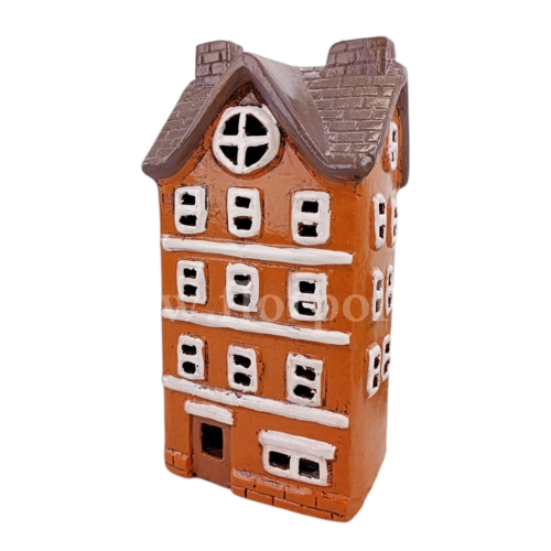ceramiczny domek 1szt pomarańcz/grafit (BNC-235-01488-24)