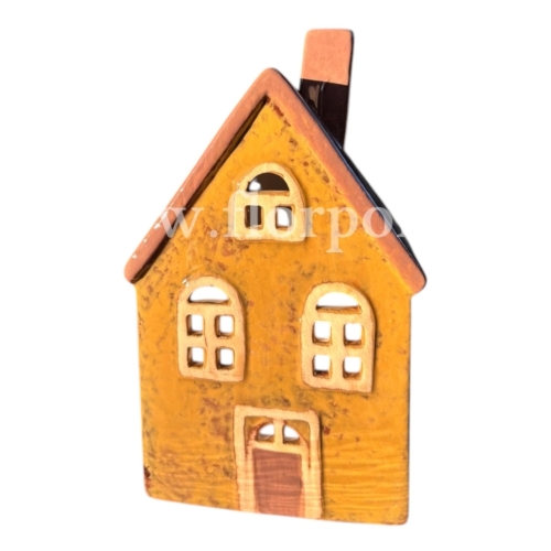 domek ceramiczny 1szt musztardowy (BNC-19-01734-25)
