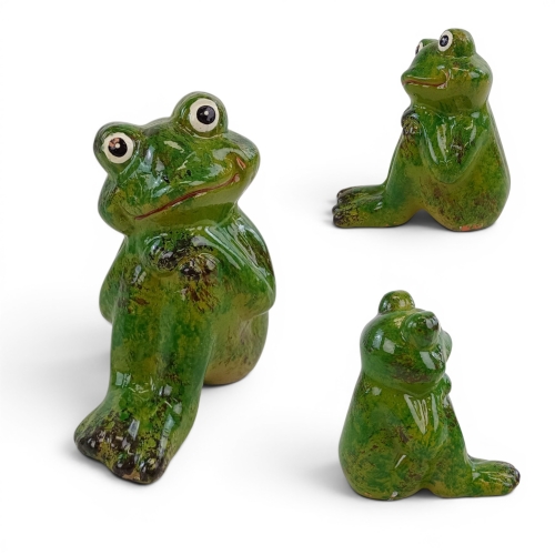 Ceramiczna żabka 1szt zielony (WIC-235-03350-25) 