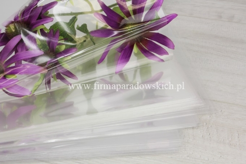 Folia/rękaw do kwiatów przezroczysty 60/80 1op 