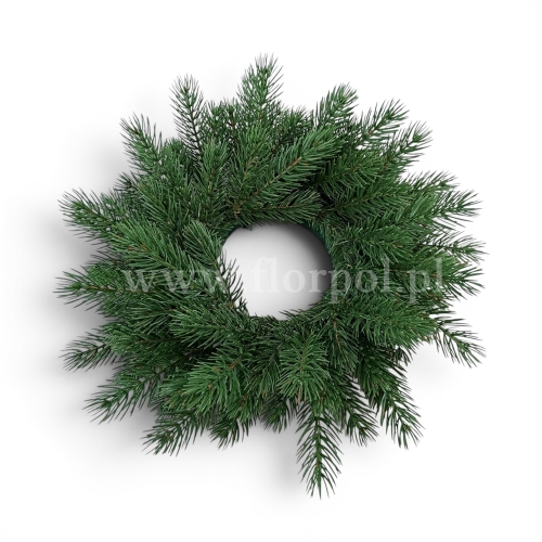 Jodła szlachetna  - zielony  sztuczny wianek średnica od 40cm do 65cm