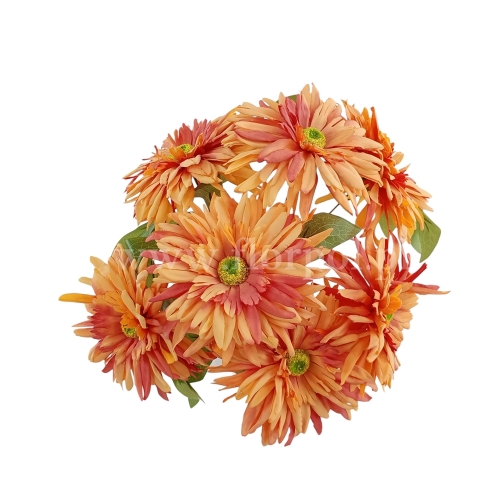Gerbera pełna w bukiecie 1szt pomarańcz (LUX-55511)