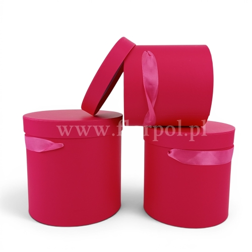 Box walec kpl 3szt jasna magenta (H2404299)