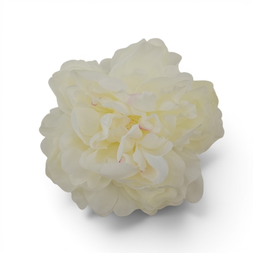 delikatna peonia wyrobowa 12szt #964 white (SUN406)