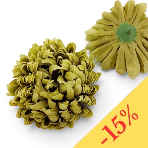 Chryzantema ananas 6szt #8 oliwkowy (Basia)