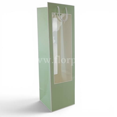 Torebka wysoka z okienkiem h70 10szt  miętowy/sage (CF019207/3812010)