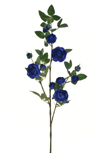  Różyczki na łodydze 1szt  #1342dr.blue (SUN663)