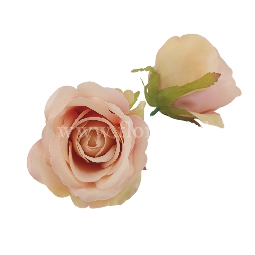 Róża wyrobowa 12szt #144 apricot cream (MGHT)