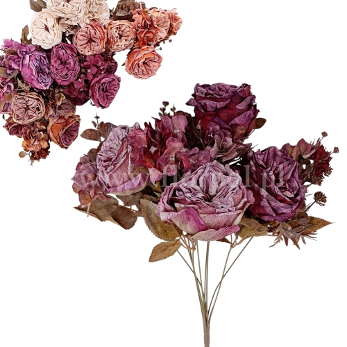 Peonia susz - bukiet- karton 12szt mix (PT01-26)