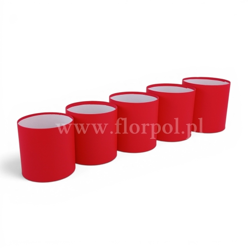 Flower box jednobarwny bez pokrywy kpl 5szt czerwony  (H2510310)