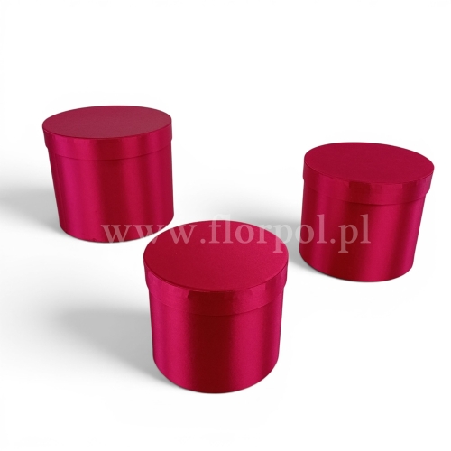 Welurowy flowerbox kpl 3szt amarant (H2410163)