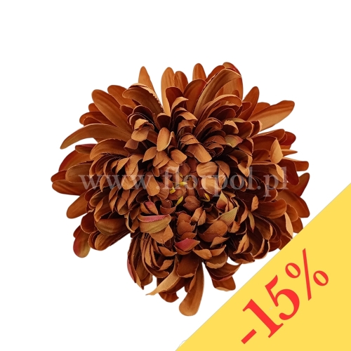 Chryzantema wyrobowa - head crab 12szt #3377 gold brown (SUN775)