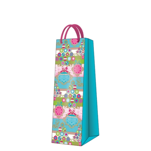 torba na prezenty bottle 019604 10szt bombki turkus (47070107)