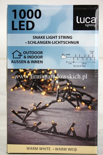 Lampki choinkowe Snake Light String 1000 – 1szt ciepła biel (1070838)
