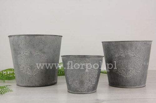 metalowa osłonka „Flower Garden” – średnia 1szt stalowy (CAM-104-01389-22)