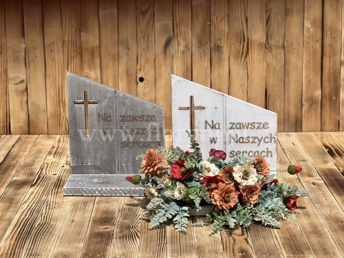 tablica z grawerem na zawsze w naszych sercach – baza drewno 1szt *wybór koloru 