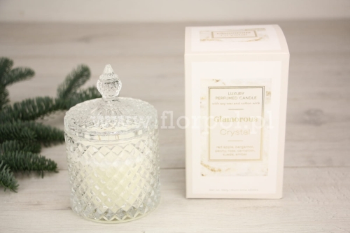 świeca zapachowa Glamorous Crystal 1szt biały