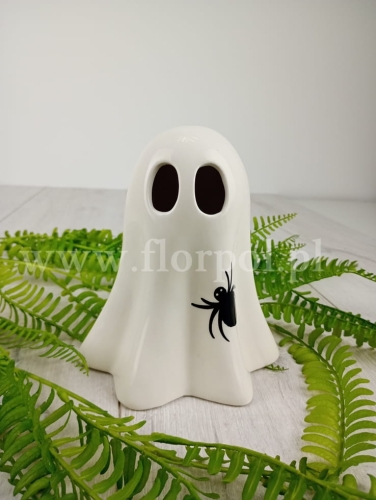 Ceramiczny ledowy duszek 1szt ecru (82882)