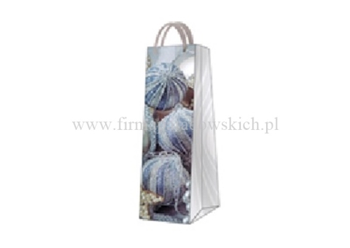 torba na prezent bottle AGB023604 bombki 10szt srebrny (47070159)